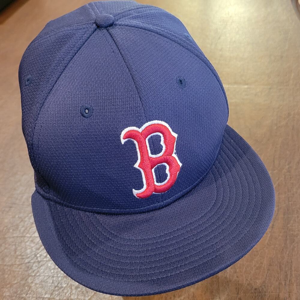 Boston Red Sox OC Sports Hat Blue w/ Red B Team Logo One size fits all New